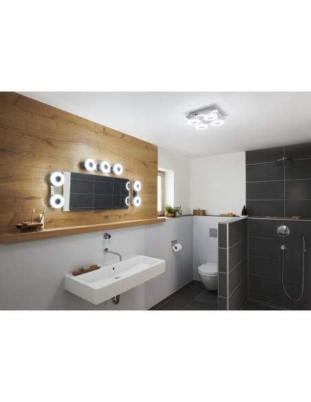 OPRAWA SMART+ MATTER ORBIS WALL WAVE TW 300x300 IP44 24W 1500LM 3000K...6500K TW CR ŁAZIENKOWA 