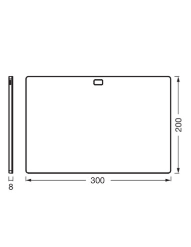 OPRAWA PODSZAFKOWA  UNDERCABINET PANEL FL 30X20 CCT DBK  