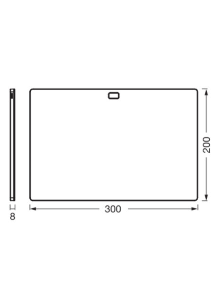 OPRAWA PODSZAFKOWA  UNDERCABINET PANEL FL 30X20 CCT DBK  