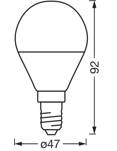 ŻARÓWKA LED SMART+ MATTER P40 TW 4.9W 2700-6500K 470LM FR E14 