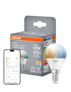 ŻARÓWKA LED SMART+ MATTER P40 TW 4.9W 2700-6500K 470LM FR E14 