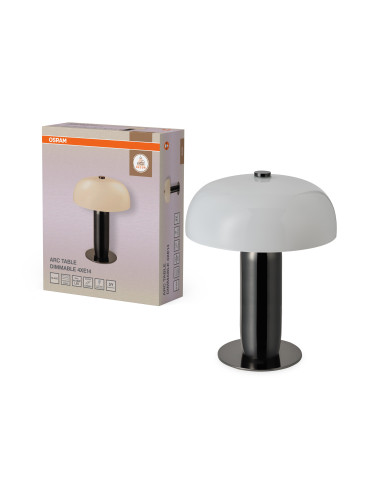 OPRAWA DEKORACYJNA DECOR ARC TABLE 4XE14 DIM GREY OPRAWA DEKORACYJNA METAL SZKŁO 