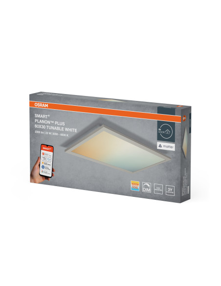 SMART MATTER PLANON PLUS TW 600X300 22W 1600LM 3000...6500K PANEL  