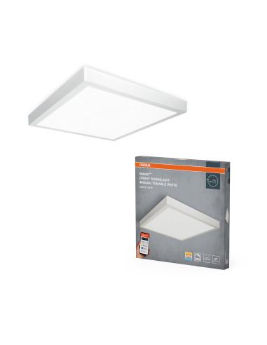 PLAFON SMART+ MATTER SURFACE DOWNLIGHT SQUARE 400X400 TW 3000K...6500K 22W 1800LM WHITE 