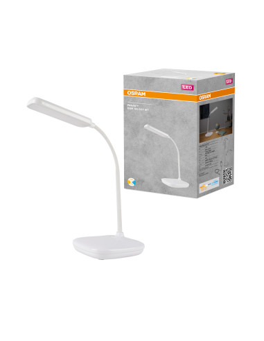 LAMPKA BIURKOWA PANAN DISK SQ 12W CCT BIAŁA 