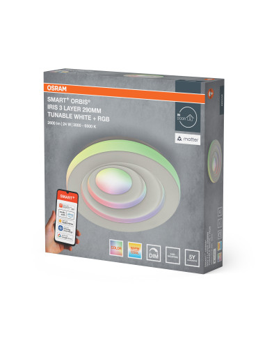 OPRAWA SMART + MATTER IRIS3L 290 24W 2600LM RGBW 