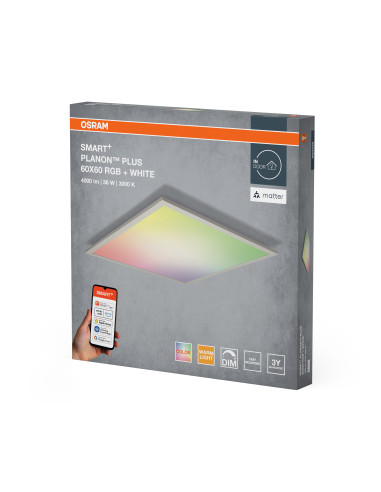 SMART MATTER PLANON PLUS MULTICOLOR 600X600MM 36W 3200LM RGBW PANEL  