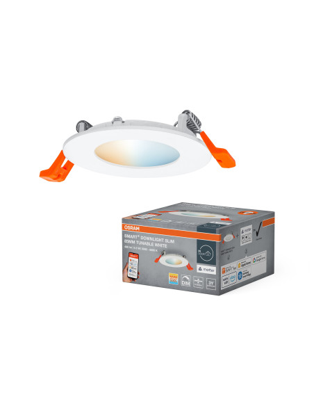 OPRAWA SMART+ MATTER SLIM DOWNLIGHT TW 85MM 4.5W 240LM WT 
