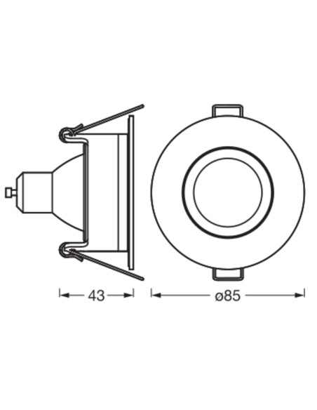 OPRAWA SMART+ MATTER LED SPOT ADJUST RGBW IP65 GU10 4.7W 250LM WHITE 