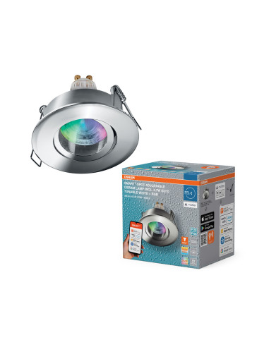OPRAWA SMART+ MATTER LED SPOT ADJUST RGBW IP65 GU10 4.7W 250LM CHROME 