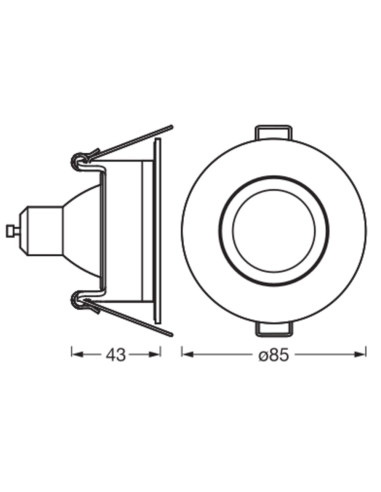 OPRAWA SMART+ MATTER LED SPOT ADJUST RGBW IP65 GU10 4.7W 250LM SATIN NICKEL 