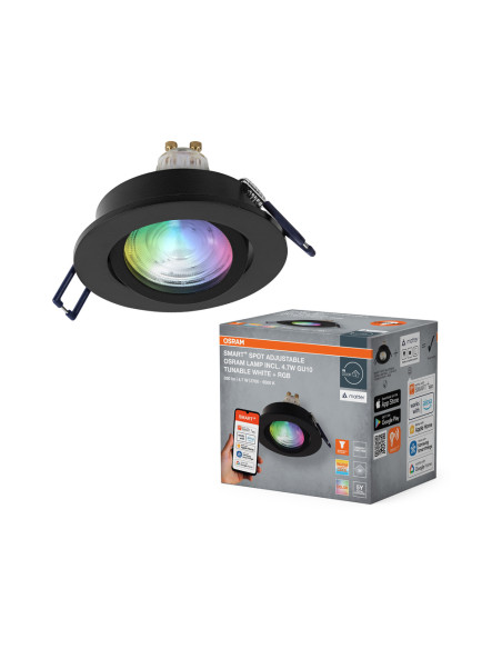 OPRAWA SMART+ MATTER LED SPOT ADJUST RGBW GU10 4.7W 315LM BLACK 